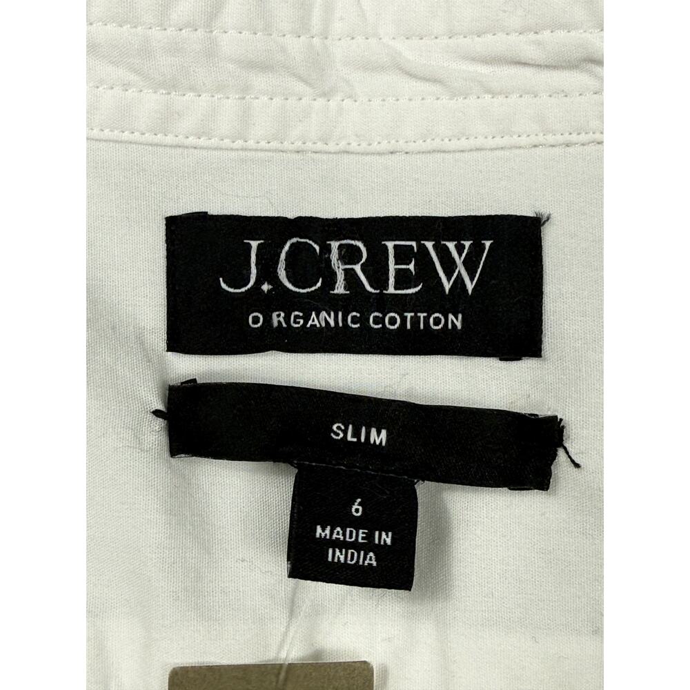 NWT J.Crew White cotton classic button-down shirt fitted silhouette Sz 6 - Picture 8 of 15